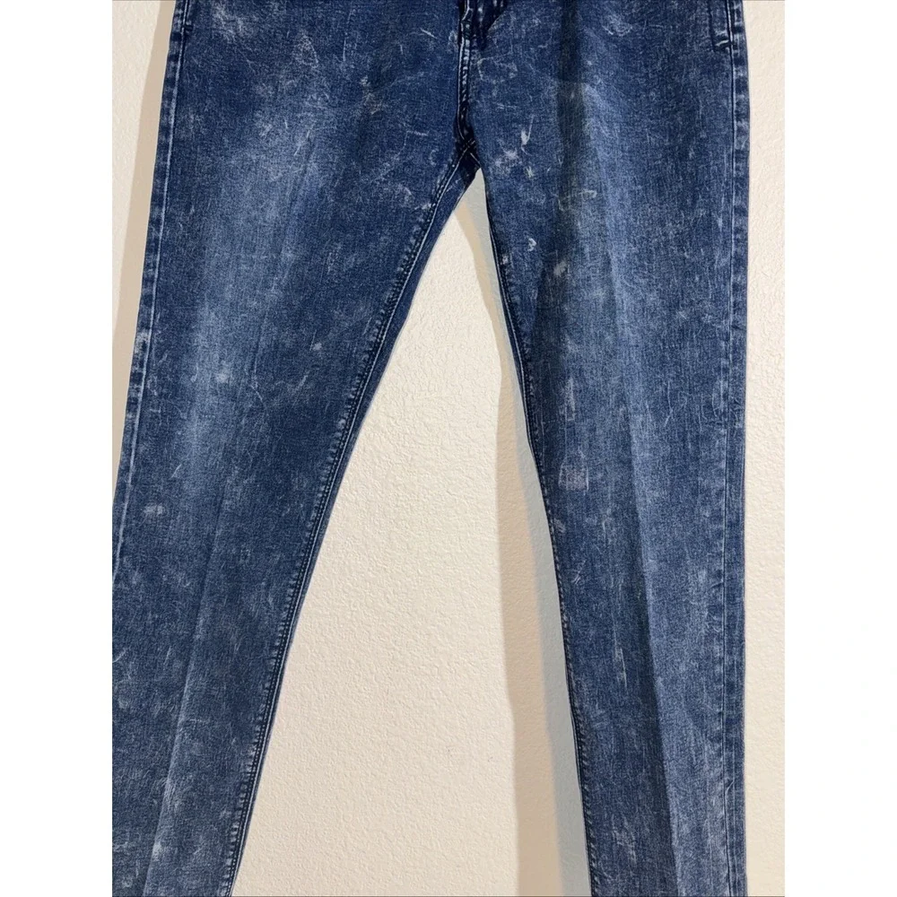 Paper Denim & Cloth Mens Jeans Size 34X30 Stretch Jeans Bleached 90's